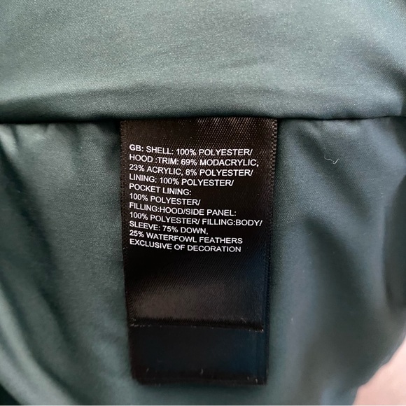 The North Face Women's Gotham Jacket Down Coat Dark Sage Green Sz XS M L XL XXL - Picture 11 of 12